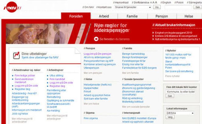 nav.no er et skoleeksempel på dårlig prioritering. At kjerneinnholdet dertil ofte er komplett uforståelig, lar vi i denne omgang hvile.
