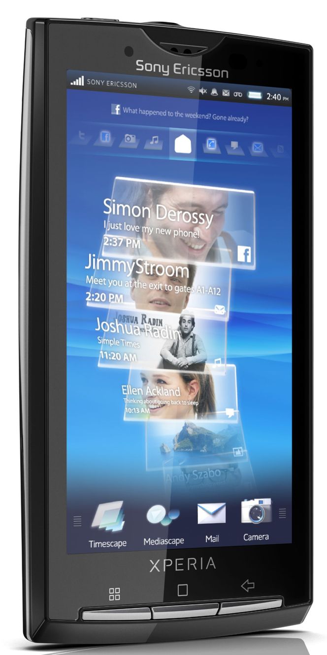 Det er kun Sony Ericssons opprinnelige Xperia X10-modell som skal bli oppdatert til Android 2.3 Bilde: Sony Ericsson
