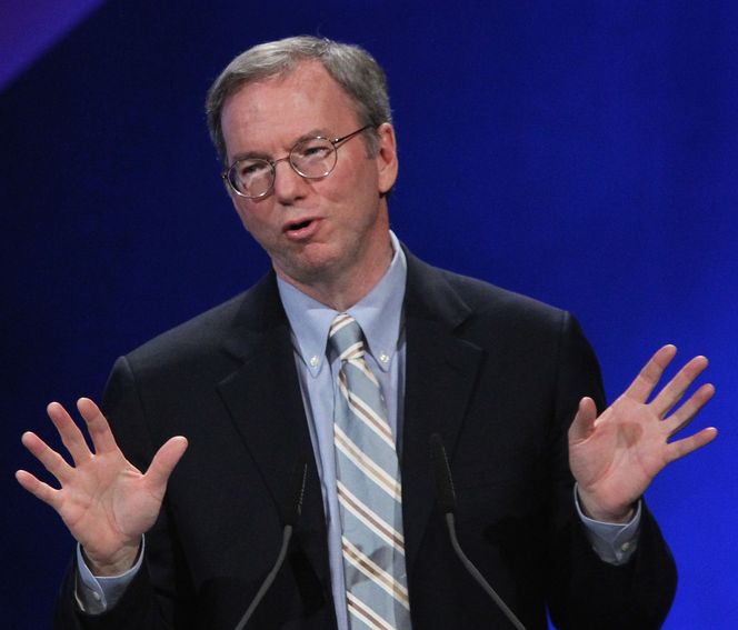 Eric Schmidt, styreformann i Google, holder kortene temmelig tett om framtiden til Google Maps på iOS. Bilde: Sean Gallup/Getty Images/All Over Press