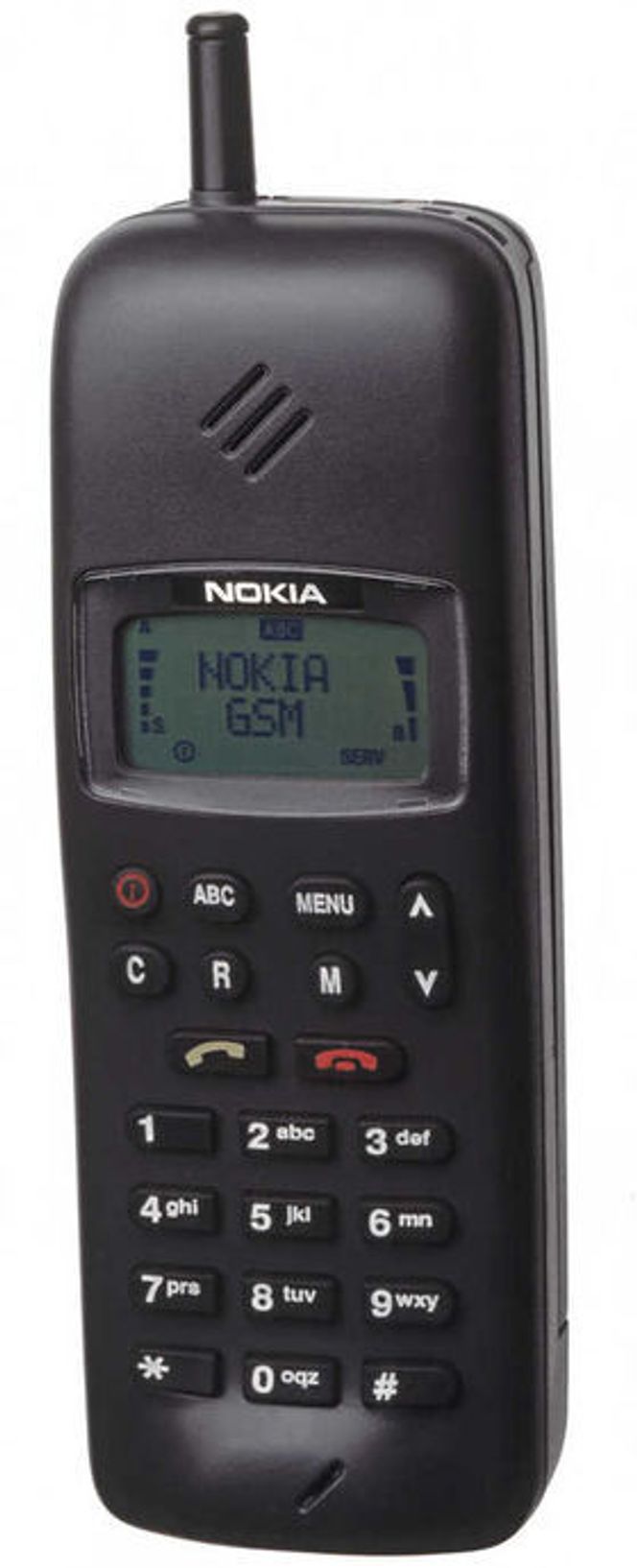 Nokia 1011, den aller første masseproduserte GSM-telefonen. Bilde: Nokia