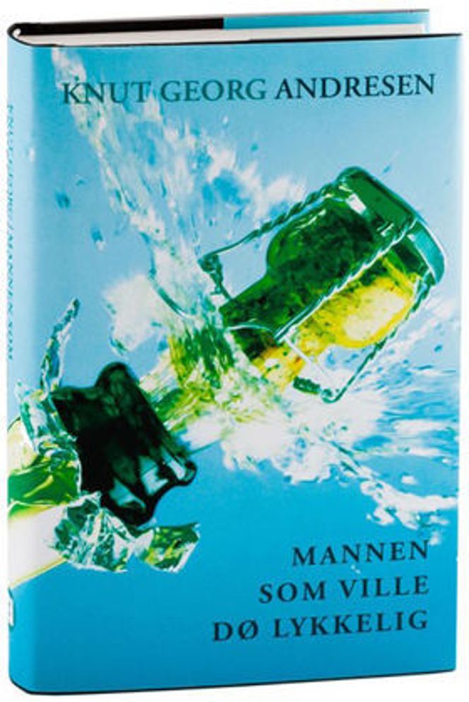 Fair-gründer Knut Georg Andresen, håper på godt salg av forlaget, og hans, første utgivelse: Romanen "Mannen som ville dø lykkelig." Bilde: Fair Forlag