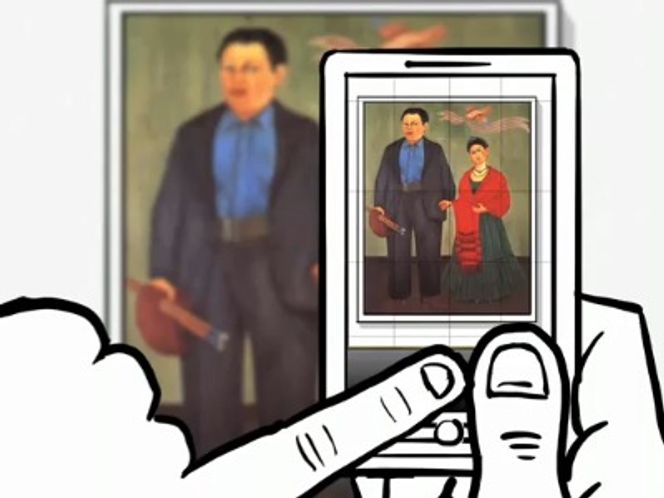 Google Goggles for Android: Du får bakgrunnsinformasjon om et maleri ved å knipse det og søke på bildet. Ansiktsgjenkjenning er inntil videre ikke en del av denne tjenesten.