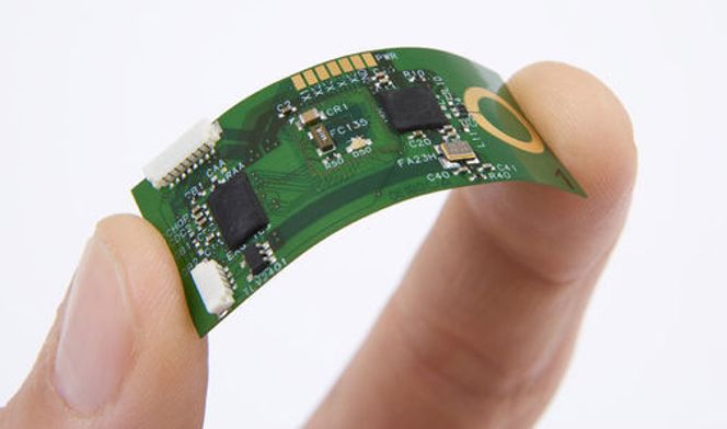 Imecs prototyp av et bøyelige system for overvåking av blant annet hjerterytme
