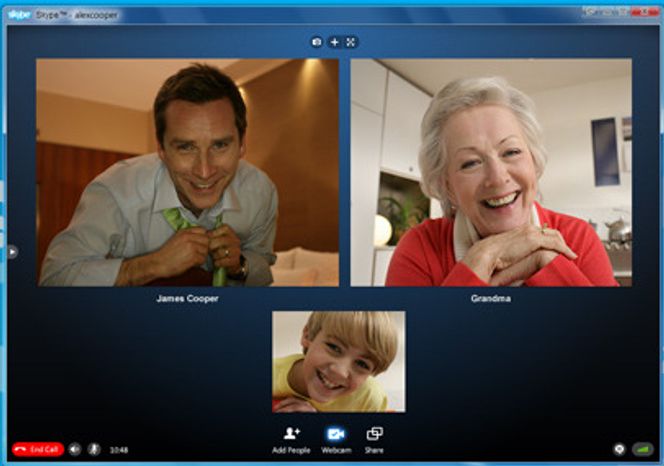 Skype utvider videokonferansemulighetene i kommende versjon. Bilde: Skype