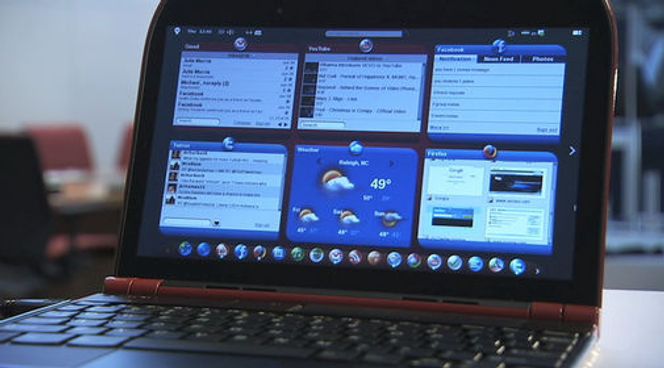 Det webgadget-orienterte brukergrensesnittet til Lenovo Skylight. Bilde: Lenovo