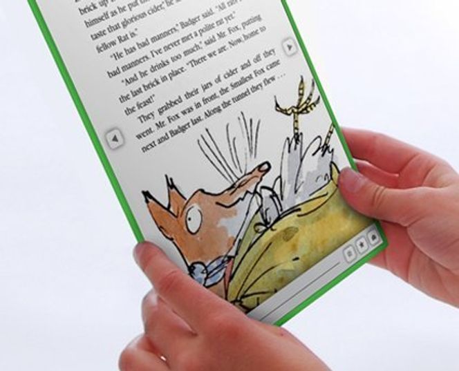 OLPC XO-3 som e-bokleser Bilde: FuseProject