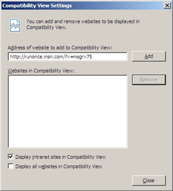 Internet Explorer 8 beta 2 - konfigurasjon av intranett og kompatibilitetsvisning