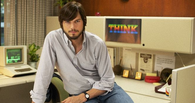 Joda, skuespiller og IT-investor Ashton Kutcher ligner veldig på Jobs i yngre dager, men det er bare utseende som matcher, hvis vi skal tro Woz. Bilde: Fra filmen «jOBS