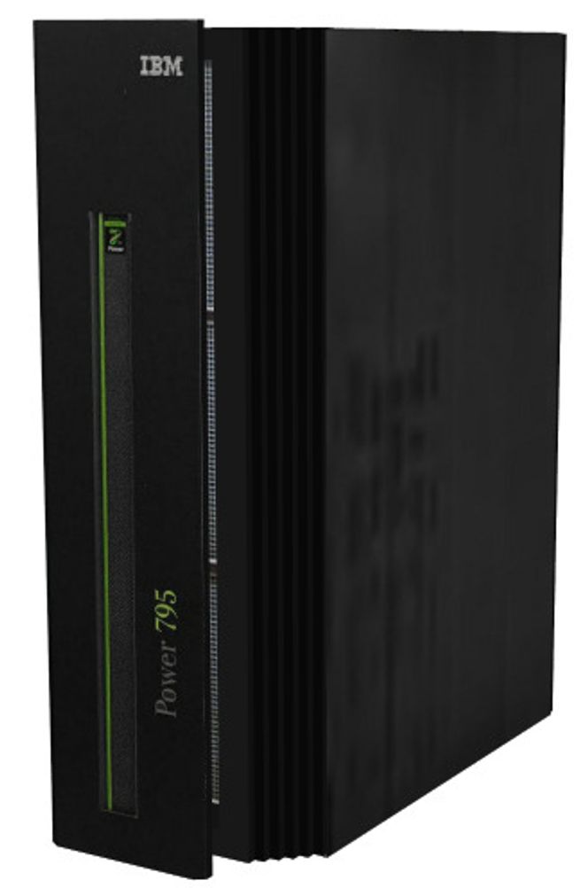 Power7 795 er det nye flaggskipet i IBMs Power-familie. Bilde: IBM