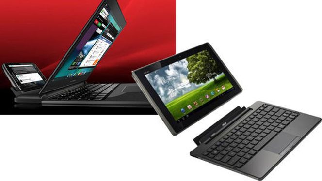 Oppfinnelsen til Cupp vil gjøre det mulig å framstille hybride løsninger med fullverdig pc-ytelse, i motsetning til dagens «lapdock» fra Motorola (tv) og «Transformer» fra Asus (th) som i praksis er Android-enheter med ARM-prosessor. I tillegg bærer Cupps kjøp av Yoggie en forventning om et sikkerhetsnivå langt over det som er mulig på dagens pc-er.