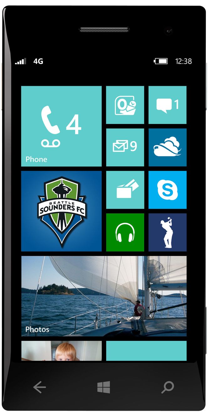 Startskjermen i Windows Phone 8. Bilde: Microsoft