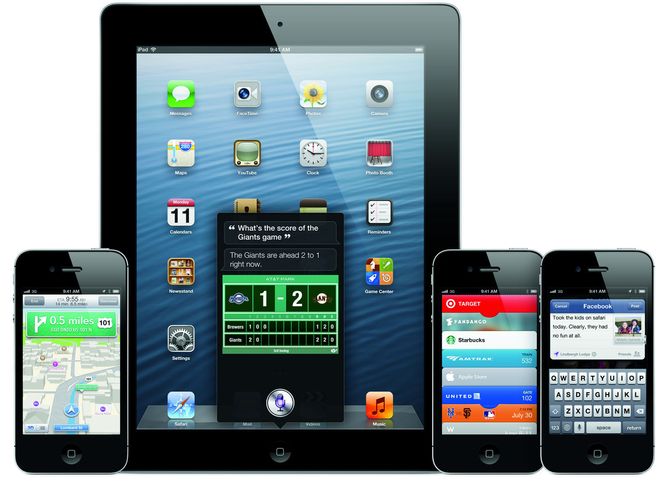 iOS 6 kommer til alle nyere utgaver av iPhone, iPad og iPod. Bilde: Apple