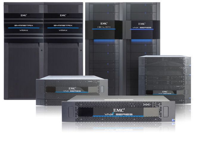 EMC-familien: VMAX, Isilon og VNX.