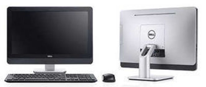 Alt-i-ett: Optiplex 9010 med aluminium på baksiden er Dells svar på Apples iMac. Bilde: Dell