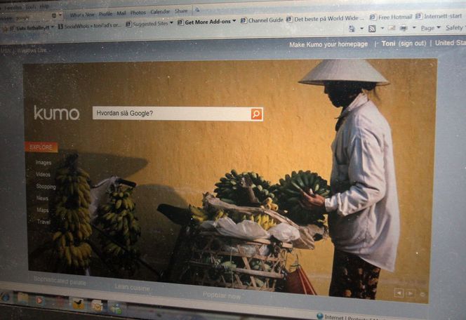 Forsiden på Microsofts nye søketjeneste er langt tynge enn mange brukere vil sette pris på. Bilde: Marius Jørgenrud