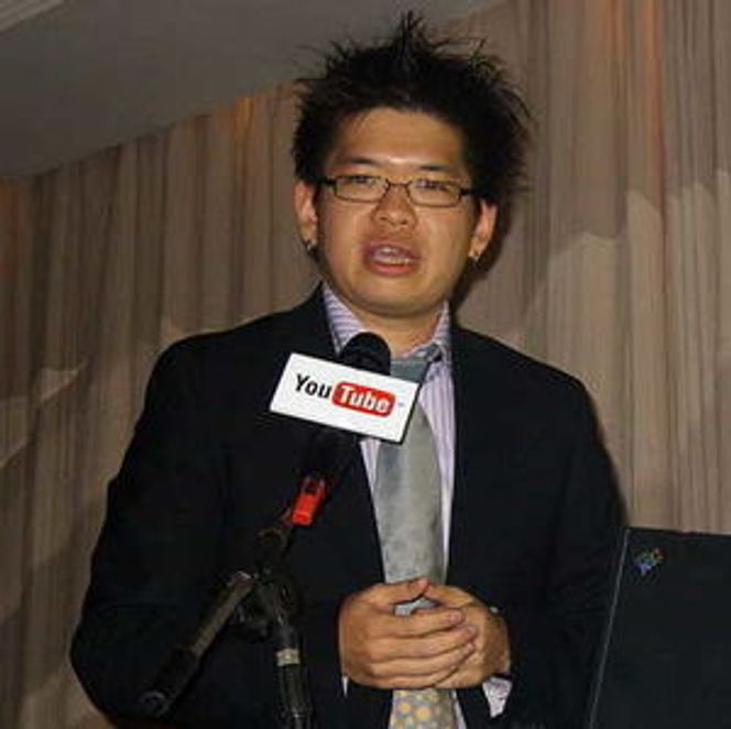 Steve Chen, på pressekonferanse i Taiwan i 2007. (foto: Rico Shen) Bilde: Rico Shen