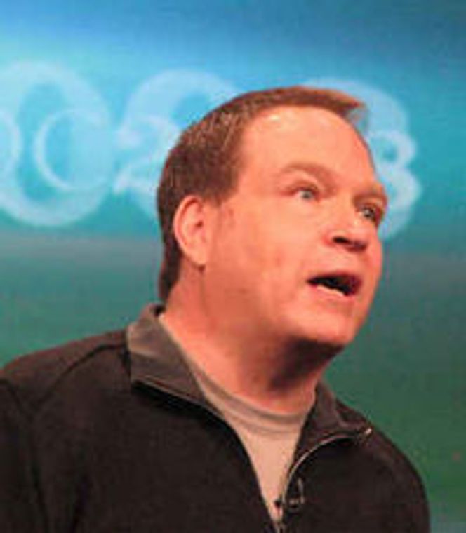 Microsofts Bob Muglia, her under under PDC 2008. Bilde: Harald Brombach