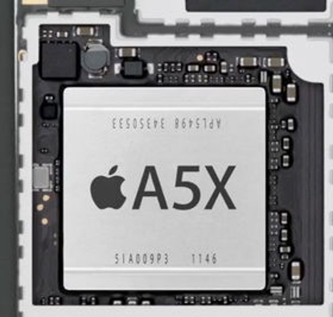 A5X-brikke i tredje generasjon av iPad. Bilde: Apple