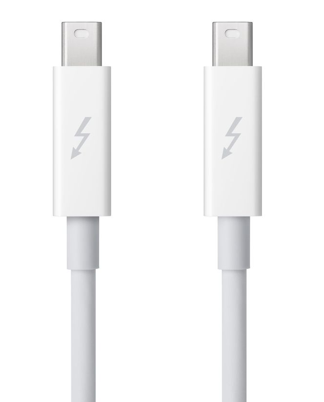 Eksempel på Thunderbolt-basert skjermkabel. Bilde: Intel