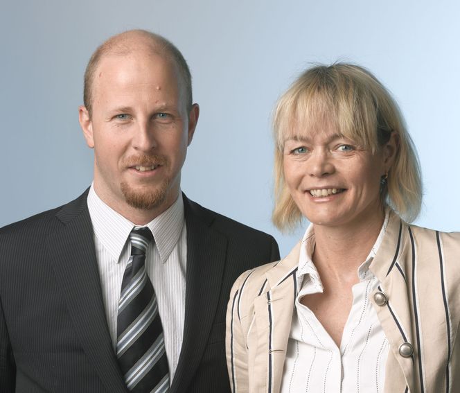 Enige om oppkjøp: Basefarm med adm.dir Grethe Viksaas overtar Webdeal, her representert ved daglig leder Jan Aril Sigvartsen.