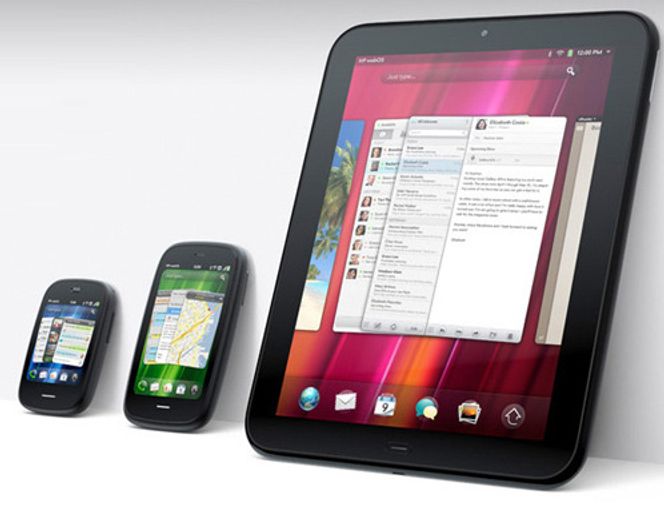 HPs nye WebOS-enheter: Veer, Pre3 og TouchPad. Bilde: HP