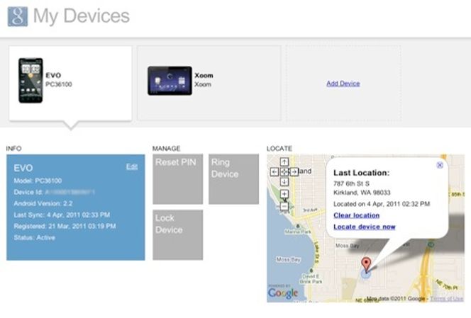 Google lar bedriftskunder finne igjen eller låse tapte Android-mobiler via nettleseren. Bilde: Google