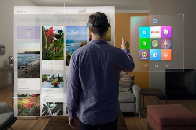Et konsept av grensesnittet. Bilde: Microsoft