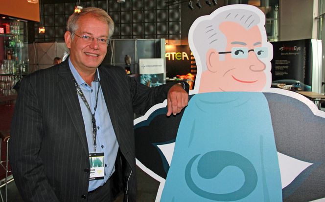 John Arild A. Johansen i Buypass med «Super-John». Bilde: Harald Brombach