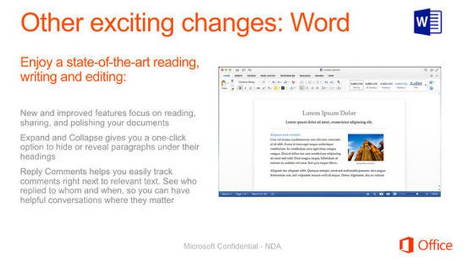 Nyhetene i Word for Mac. Bilde: Cnbeta.com