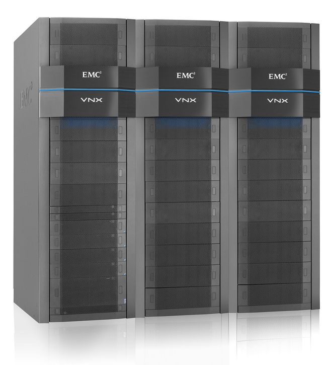 VNX8000, toppmodellen. Bilde: EMC, George Disario