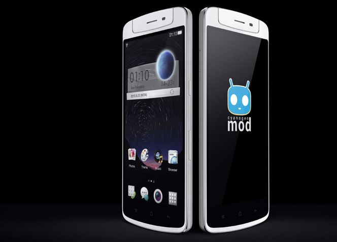 Oppo N1 CyanogenMod Edition blir verdens første smartmobil som leveres med CyanogenMod ferdig installert. Bilde: Oppo