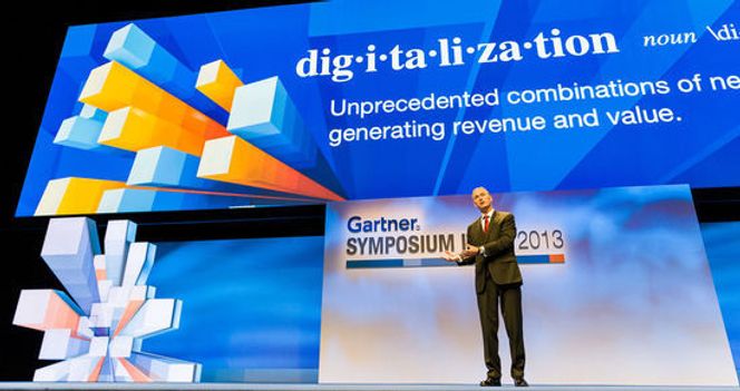 Ingen liker ordet digitalisering. Men det brukes flittig, og må defineres, ikke minst av Peter Sondergaard. Bilde: Gartner Pictures