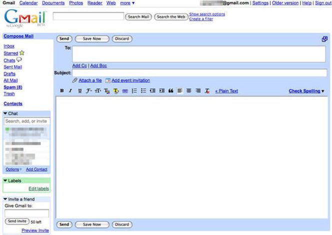 En noe eldre utgave av Gmail. Bilde: Gustavo da Cunha Pimenta/Flickr (CC BY-SA 2.0)