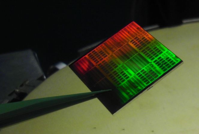 Den ferdigprosesserte brikken. Bilde: IBM Research