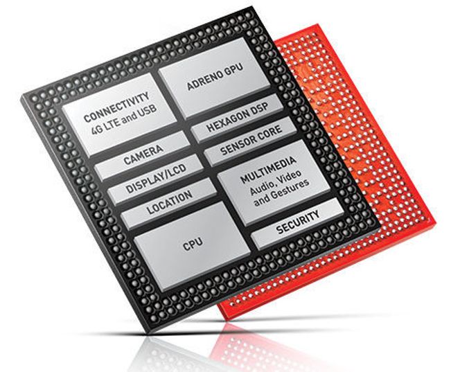 De viktigste komponentene i Snapdragon 810. Bilde: Qualcomm