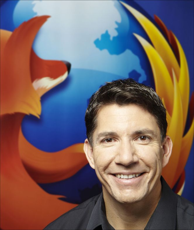 Mozillas toppsjef, Gary Kovacs, mener Telenor har vært viktig for at Firefox OS har blitt en realitet. Bilde: Mozilla