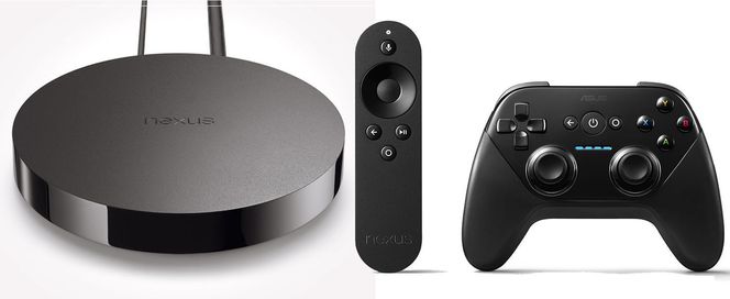 Google Player leveres med fjernkontroll og kan også utstyres med gamepad. Bilde: Google, montasje
