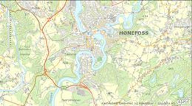 MEST POP: Kart i størrelsesorden 1:50.000 (N50, avbildet) er blant de mest populære datasettene. Det er også N1000 (målestokk 1:1 mill) og administrative grenser. Bilde: Geodata