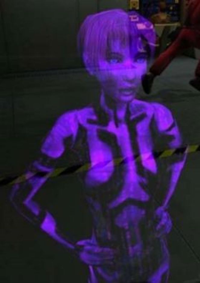 Originalutgaven av Cortana, hentet fra spillet Halo: Combat Evolved. Bilde: Wikipedia