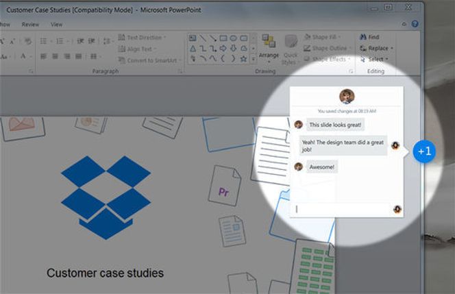 Med Project Harmony skal Dropbox tilby i alle fall bedriftskundene bedre samarbeidsmuligheter. Bilde: Dropbox