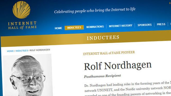 Rolf Nordhagen erkjennes internasjonalt: Han var blant dem som sørget for å få liv i Internett.