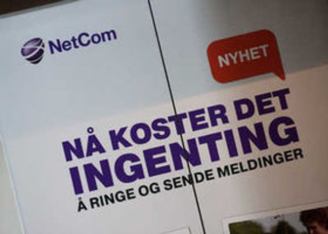 Nyheten preget heisdøren til Netcom allerede før pressekonferansen tok til. Bilde: Marius Jørgenrud