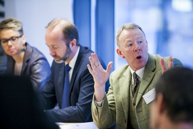 Per Morten Hoff, Generalsekretær i IKT-Norge, var meget fornøyd med at IT-bransjen blir hørt av næringsministeren. Bilde: Per Ervland