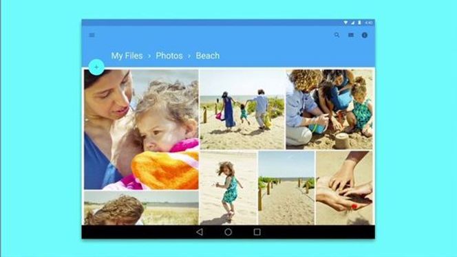 Eksempel på Material Design. Bilde: Google Live Stream