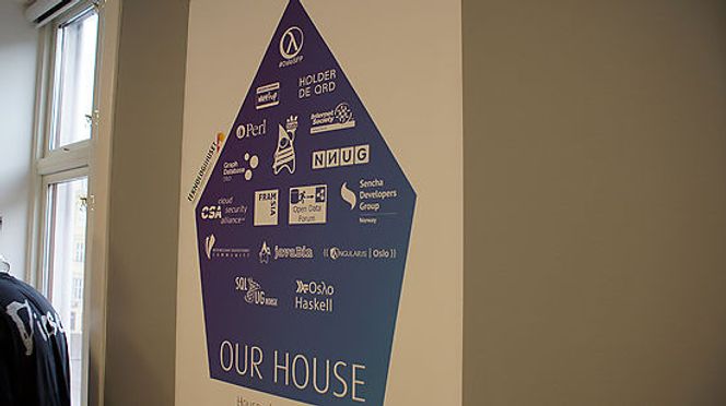 Noen av gruppene som støtter og bruker huset. Bilde: Thomas Marynowski