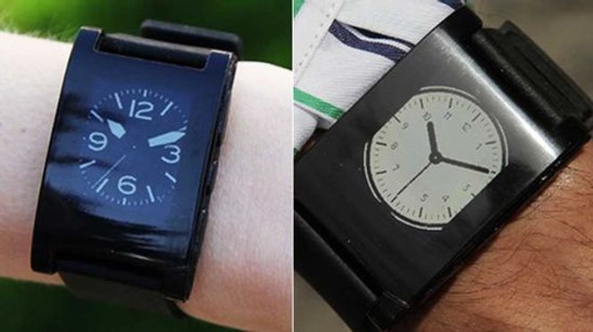 Konseptet til Pebble gjør at måten tiden vises på, kan variere i det uendelige. En utviklerpakke gjør det mulig for tredjepart å lage egne urviserapplikasjoner. Bilde: Pebble Technology.