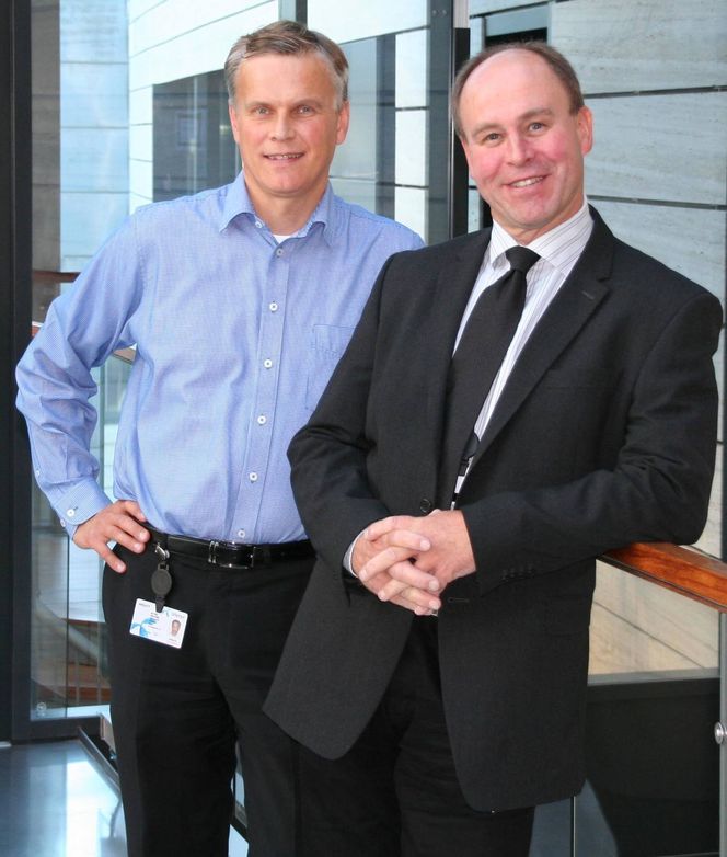 Dagfinn Myhre (t.v.) og Hans Christian Hauglie