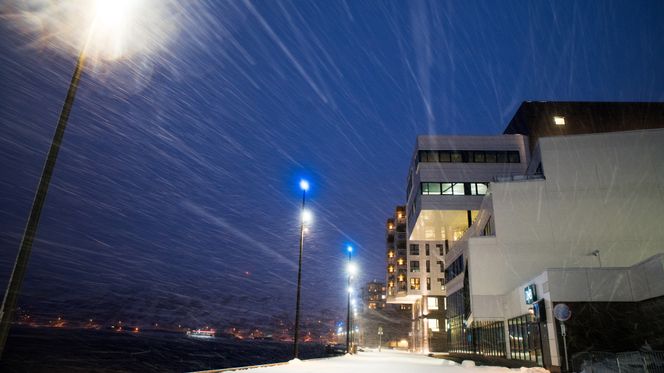 SLUDD: Hammerfest sentrum, her representert ved Eni Norges bygg på den gamle Findus-tomta. Da jeg kom hit første gang var det en råtten tanngard, ifølge kommunikasjonsdirektør i Eni Norge, Andreas Wulff.