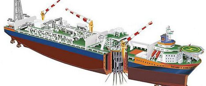 Det er tidligere overført kraft gjennom skipsformet FPSO, på Åsgard A. Men på lavere spenning enn det som må til, med eksisterende teknologi, om Johan Castberg skal helelektrifiseres. Foto: Statoil