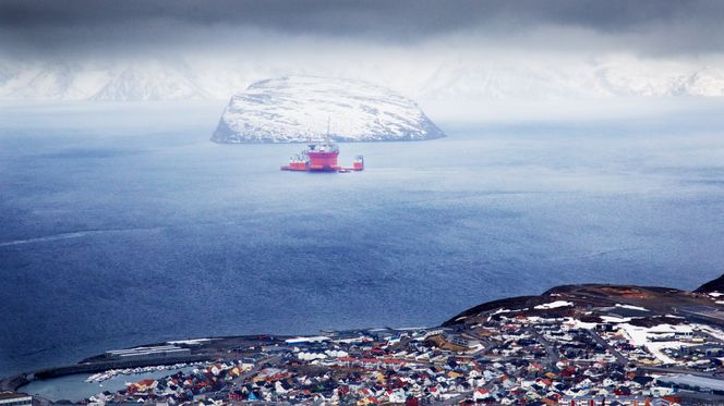 Da Goliat kom til Hammerfest var det . Foto: Eirik Helland Urke